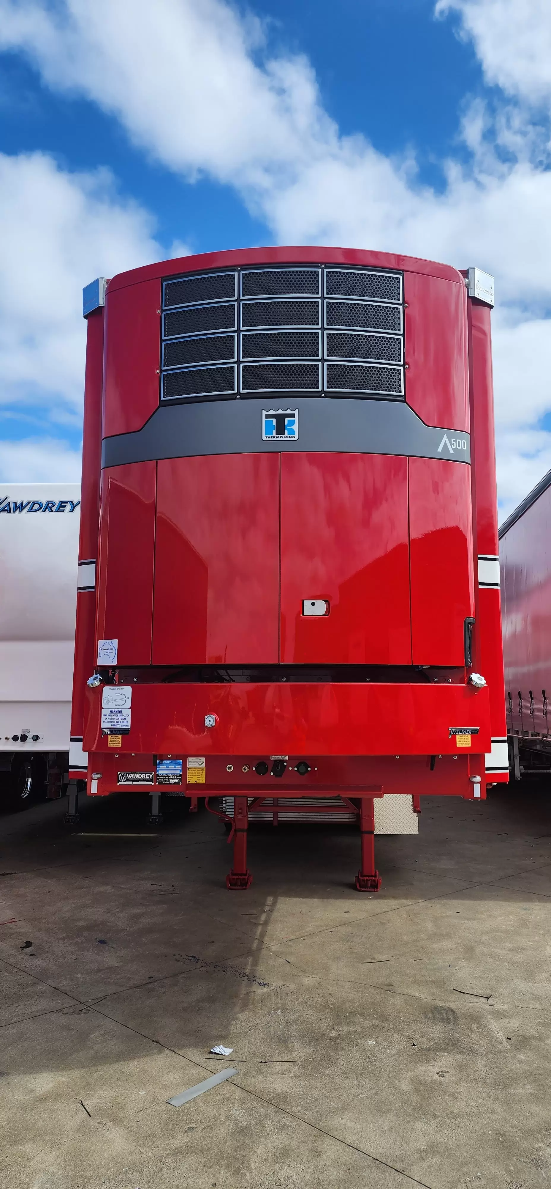 red thermo king truck