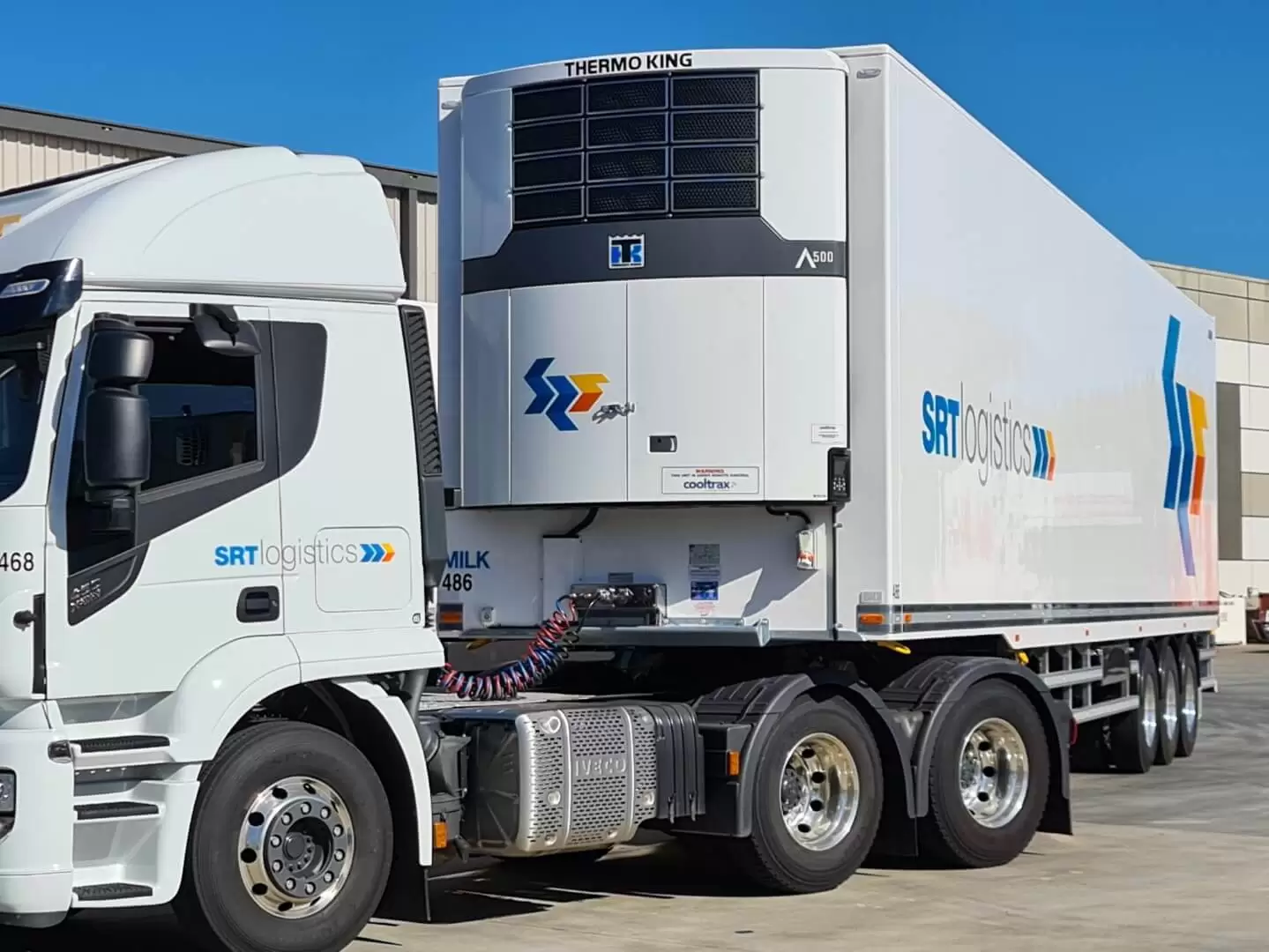 thermo king srt logistics transport truck